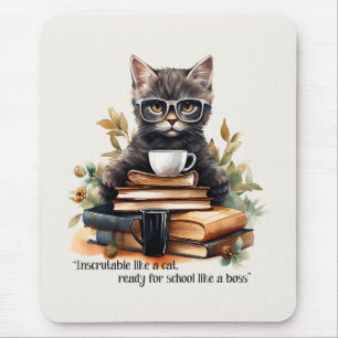 Klaar voor school als een baas muismat