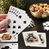 Klaar voor school als een baas pokerkaarten (Insitu)