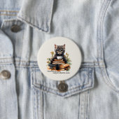 Klaar voor school als een baas ronde button 7,6 cm (In situ)