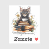 Klaar voor school als een baas sticker (Vel)