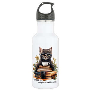 Klaar voor school als een baas waterfles 