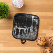 Klaar voor scriptie tonen pannenlap (Top down)