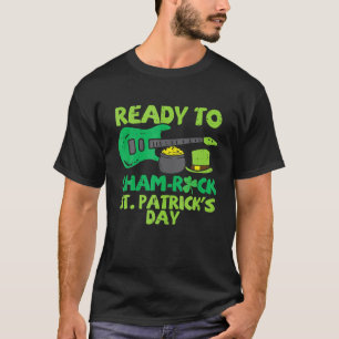 Klaar voor Sham Rock St Patricks Day Guitar Guitar T-shirt