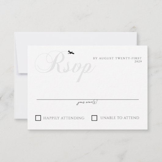 Klaar voor start RSVP kaartje (Voorkant)