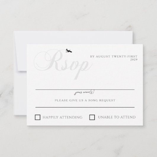 Klaar voor start RSVP kaartje (Voorkant)