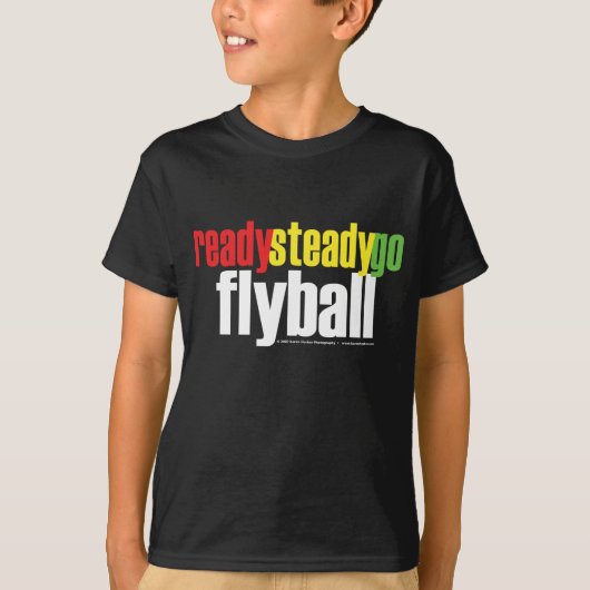 Klaar voor steady Go Flyball T-shirt (Voorkant)