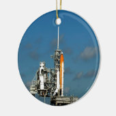 Klaar voor succes ruimtevaart keramisch ornament (Links)