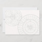 Klaar voor Take Off P Initiaal huwelijksuitnodigin Kaart (Achterkant)