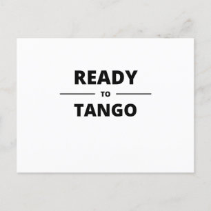 KLAAR VOOR TANGO BRIEFKAART
