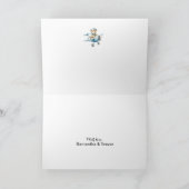 Klaar voor Teddy's Verjaardag Gevouwen Dank u Kaar Bedankkaart (Binnen)