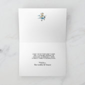 Klaar voor Teddy's Verjaardag Gevouwen Dank u Kaar Bedankkaart (Binnen)