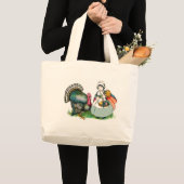  klaar voor Thanksgiving Grote Tote Bag (Voorkant (product))