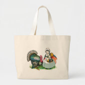  klaar voor Thanksgiving Grote Tote Bag