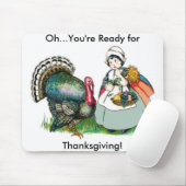 klaar voor Thanksgiving Muismat (Met muis)