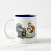  klaar voor Thanksgiving Tweekleurige Koffiemok (Links)