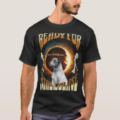 Klaar voor Total Eclipse 2024 Schattige Dog T-shirt (Voorkant)