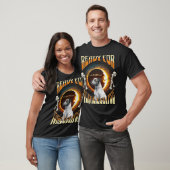 Klaar voor Total Eclipse 2024 Schattige Dog T-shirt (Unisex)