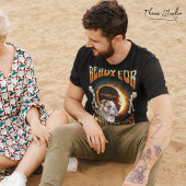 Klaar voor Total Eclipse 2024 Schattige Dog  T-shirt