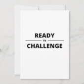 KLAAR VOOR UITDAGING KAART (Voorkant)