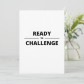 KLAAR VOOR UITDAGING KAART (Staand voorkant)