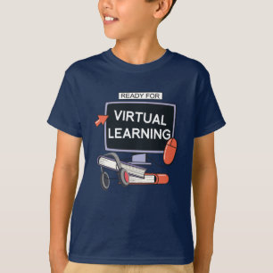 Klaar voor virtueel leren t-shirt