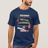Klaar voor virtueel leren t-shirt (Voorkant)