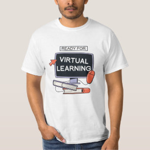 Klaar voor virtueel leren t-shirt