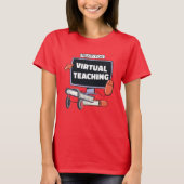 Klaar voor virtueel onderwijs t-shirt (Voorkant)