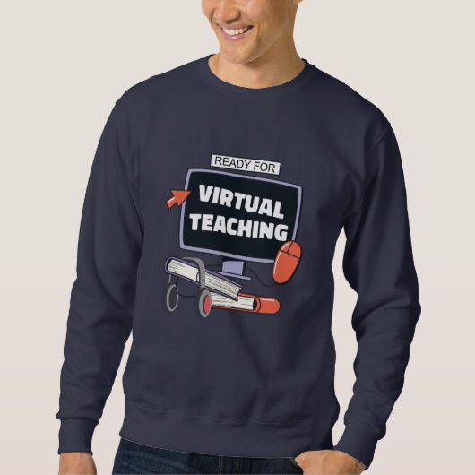 Klaar voor virtueel onderwijs trui (Voorkant)