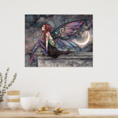 Klaar voor vlucht mystieke etherische fee kunstwer poster (Keuken)