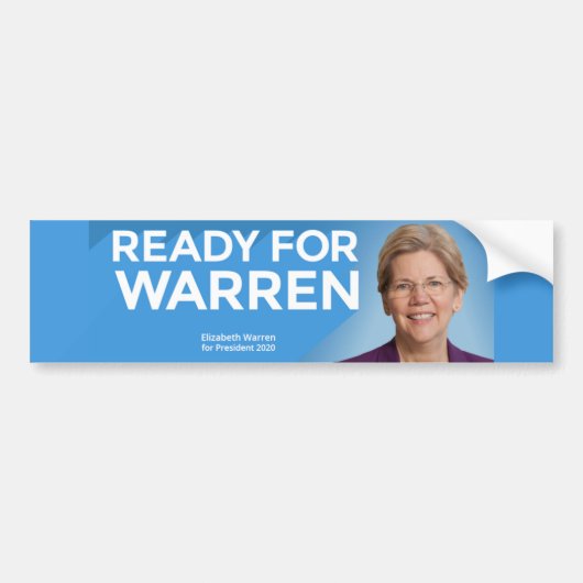 Klaar voor Warren Bumpersticker (Voorkant)