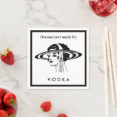 Klaar voor wodka  Lady Mode Alcohol Quote Servetten (Insitu)