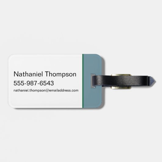 Klaar voor yoga? - De witte lotus Bagagelabel (Achterkant horizontaal)