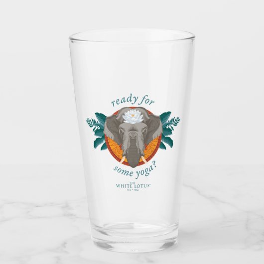 Klaar voor yoga? - De witte lotus Glas (Voorkant)