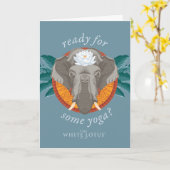 Klaar voor yoga? - De witte lotus Kaart (Gele Bloem)