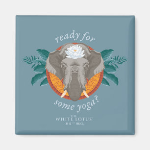 Klaar voor yoga? - De witte lotus Magneet