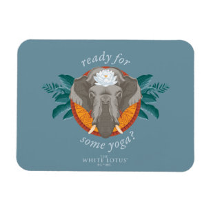 Klaar voor yoga? - De witte lotus Magneet