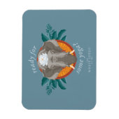 Klaar voor yoga? - De witte lotus Magneet (Verticaal)