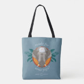 Klaar voor yoga? - De witte lotus Tote Bag (Achterkant)
