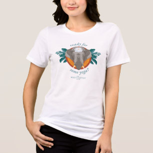 Klaar voor yoga? - De witte lotus Tri-Blend Shirt