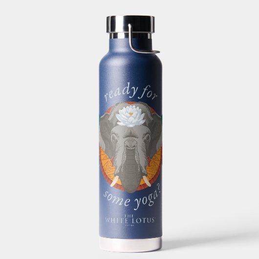 Klaar voor yoga? - De witte lotus Waterfles (Links)