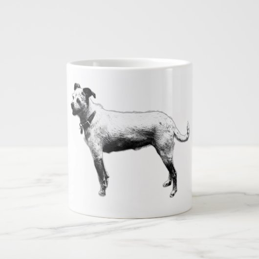 Klaar & Vriendelijke Terrier Mix Coffee Mok (Voorkant)