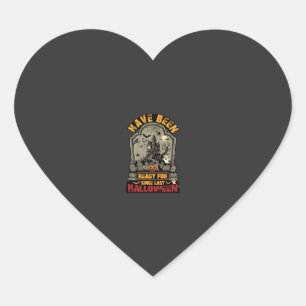 Klaar Zijn Geweest Halloween Spokenhuis Grafsteen Hart Sticker