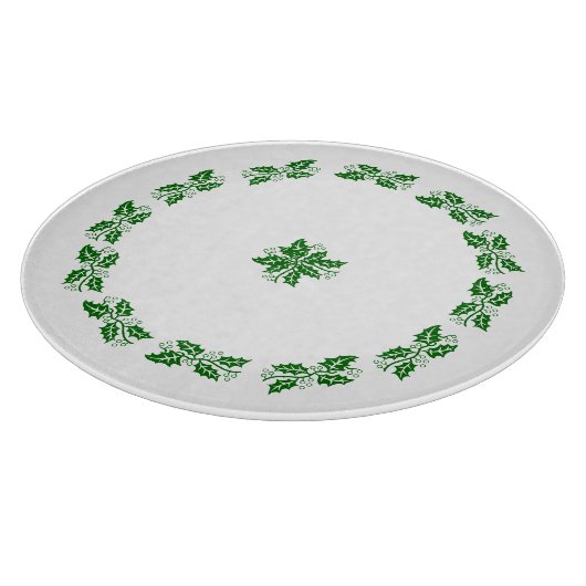 Klaarmaken - Holly Wreath Snijplank (Hoek)