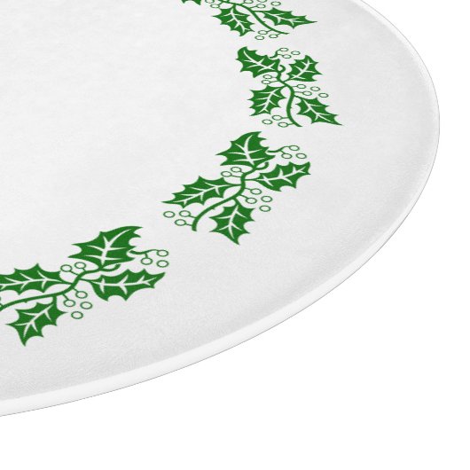 Klaarmaken - Holly Wreath Snijplank (Hoek)