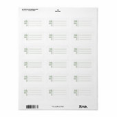 Klaarmaken van de ontvangende etiketten (Full Sheet)
