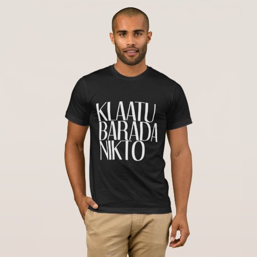 KLAATU BARADA NIKTO T-SHIRT (Voorkant volledig)