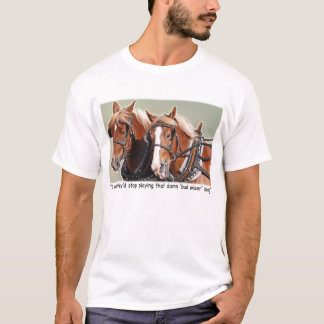 Klacht over Belgische ontwerppaarden T-shirt