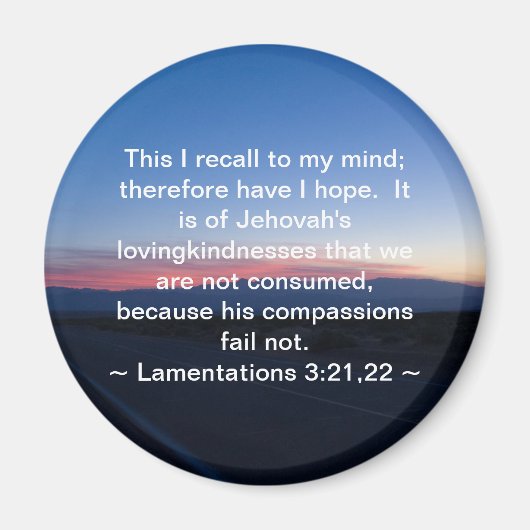 Klachten 3:21-22 magneet (Voorkant)