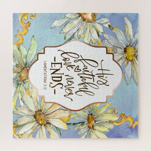 Klachten 3:22 His Faithful Love Never Ends Legpuzzel (Horizontaal)